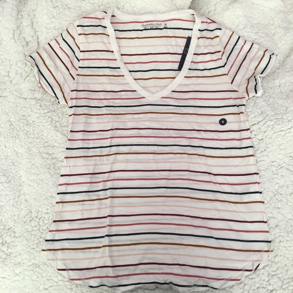 A&F Soft V-neck Tee - Picture 1 of 1